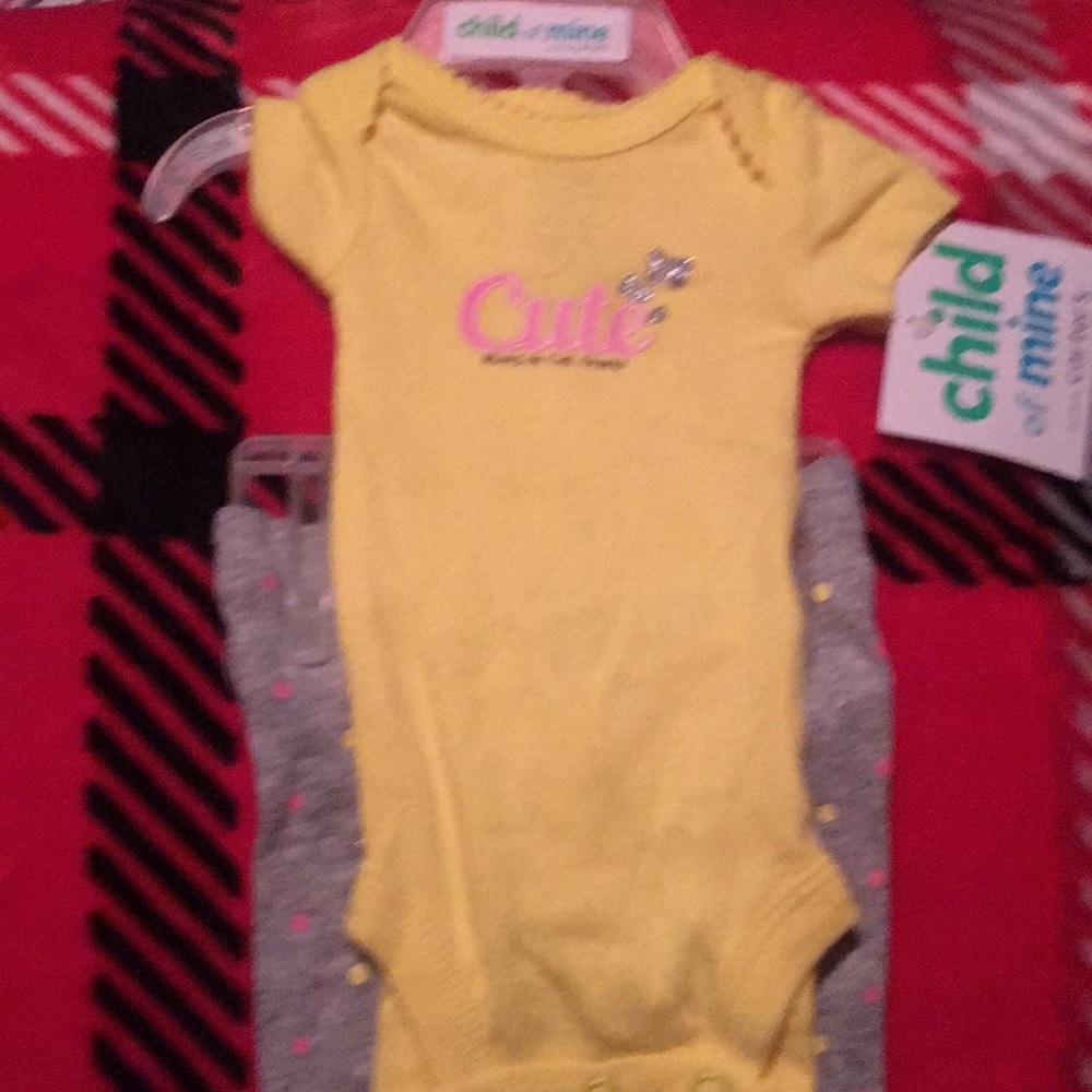 Preemie Onsie with pants, full outfit.